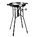 FIREDISC Original 380 Tall Outdoor Portable Propane Cooker in Jet Black TCGFD22HRB, Camping Stove and Grill, Single Burner Tailgate Essential