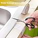 4 Pack Caulk Strip,PE Sealing Tape Self Adhesive Caulking Sealant Tape ,Bathroom Sealant Tape PE Self Adhesive, Kitchen, Bathtub and Wall Edge Protector(38mm x 3.2m x 4 Roll)