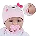 Kaydora Reborn Baby Pacifier Dolls Accessories 2 Pcs Tiny Pacifier Dummy Fit Boy and Girl Doll