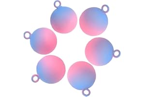 Hallwayee 6PCS-Decorative Jingle Bells, Japanese Water Bells, Novelty Christmas Bells Ornaments, Crafted Hanging Bells with Vivid Sound (Blue/Pink)