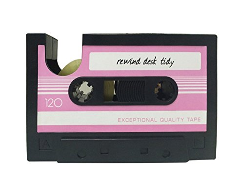 Popular Creative adhesive tape holder Pen holder Vase Pencil Pot Stationery Desk Tidy Container office stationery supplier Gift (Pink)