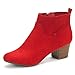 Dream Pairs Women's Keeny Cowboy Chunky Heel Ankle Booties
