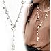 Kerr's Choice Long Chain Necklace with Pendant, Jewelry for Women and Girls Lovely Necklace for Her (white)