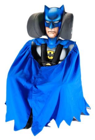 KidsEmbrace DC Comics Blue Batman 2-in-1 Forward-Facing Car Seat Latch | 5-Point Harness 26.5-65lbs converts to Belt-Positioning Booster 40-100lbs | Adjustable