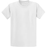 Joe's USA Men's Heavyweight Cotton T-Shirts in 60 Colors - Wholesale Bulk Tees in Sizes Small - 6XL and LT-4XLT