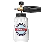 MATCC Foam Cannon III Heavy Duty Car Foam Blaster Wide Nick Bottle Adjustable Snow Foam Lance for Pressure Washer with 1/4'' Quick Connector