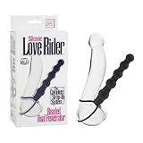 California Exotic Novelties Silicone Love Rider Beaded Dual Penetrator, Black, 0.12 Pound