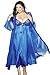 Shirley of Hollywood Plus Size 2 Piece Long Gown Peignoir Set (X3489)