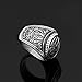 GuoSuang Men 316L Stainless Steel Norse Viking Wolf paw Vantage Ring jewlery