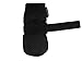 LONSUNEER Paw Protector Dog Boots Set of 4 Breathable Soft Sole and Nonslip Color Black Size X-Small