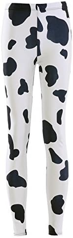 Emmy Lee Women's Digital Print Design Graphic Stretch Footless Fashion Leggings S COW