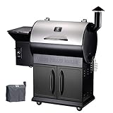 Z GRILLS Wood Pellet Grills 8-in-1 Smoker Grill 700 SQIN Cooking Area,20LB Hopper (ZPG-700E)