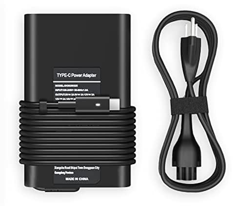 65W/45W USB-C Laptop Charger For Dell – Round Tip AC Adapter Power Supply – 5-Year Warranty