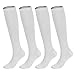 NOVAYARD Compression Socks for Women and Men Support Graduated 15-20 mmHg Medias De Compresion Mujer(4 Pairs)