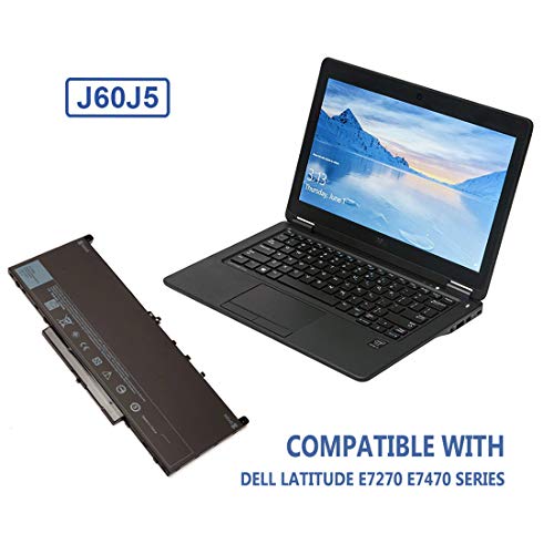 J60J5 Laptop Battery for Dell Latitude E7270 E7470 Series 451-BBSY 451-BBSX 451-BBSU ; P/N：WYWJ2 MC34Y 0MC34Y 1W2Y2 242WD Notebook 7.6V 55WH - Thumbnail 5