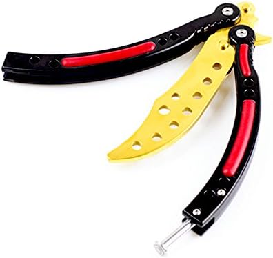 Era Demon Cross Fire Cs:Go Practice Knife Handle Folding Tactical Training Knife - Gold