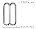 50 - Country Brook Design - 1 1/2 Inch Metal Round Wide Mouth Triglide Slides