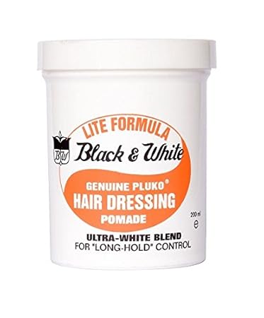 Amazon Com Black And White Pluko Lite Pomade 200 Ml By Black And