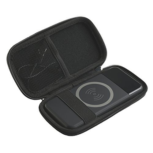 Aproca Hard Travel Carrying Case Compatible Qi Wireless Portable Charger, Hokonui 10000mAh Charging Power Bank