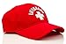 Lifeguard Cap with White Lettering Sun Hat 100% Cotton (Red)