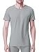 DAVID ARCHY Men's Undershirt Bamboo Rayon Moisture-Wicking T-Shirts Stretch Crewneck Tees for Men, 3-Pack (M, Black/Dark Gray/Light Gray)