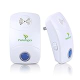 Pestologics Ultrasonic Pest Repeller Electronic Repellent - Eco Safe Pet Friendly Indoor Pest Control -Portable 110v Plug In Repeller Set - Anti Mice, Rat, Roaches Spiders, Bugs Control Pest Repellent