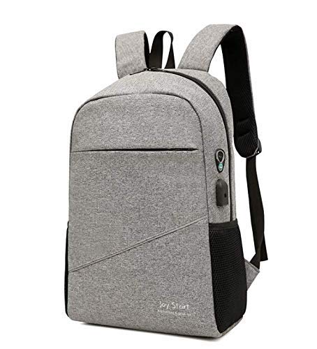 Agolaty Canvas Backpack For Laptop Messenger Bag 1 Centimeters , Grey