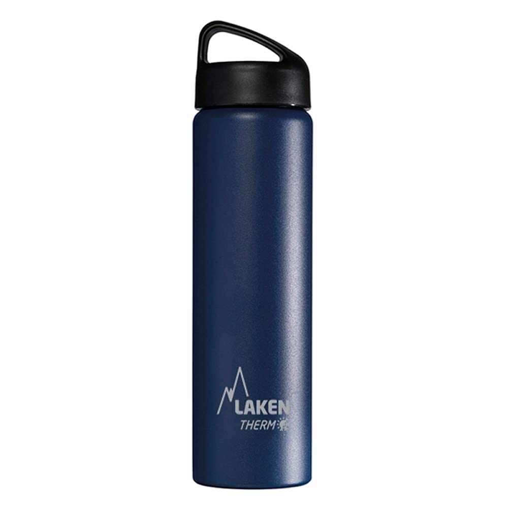 Laken Thermo Classic Vacuum Insulated Stainless Steel Water Bottle Wide Mouth - 750ml, Blue