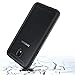 Samsung Galaxy J3 2018/J3 Achieve/J3 Star/Express Prime 3/Amp Prime 3/Sol 3/J3 V 3rd Gen/J3 Orbit Case With Tempered Glass Screen Protector,IDEA LINE Bumper Premium Clear Slim Fit-Black
