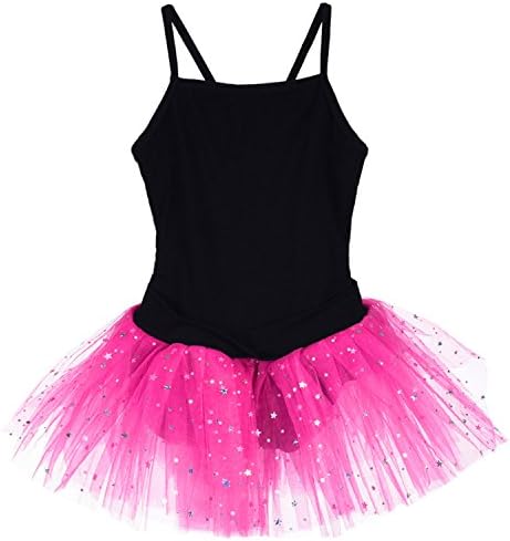 LanaDance Girls' Glitter Camisole Tutu Leotard