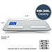 Smart Weigh Digital Bathroom Scale for Body Weight, BMI, Bone Mass, Visceral Fat, Muscle Mass and Calorie Management - Tempered Glass Platform w/Large Digital Backlit LCD- FDA Approved-440lbs -Silver