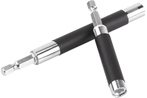 CZHOTG 2Pcs Magnetic Screw Drive Guide Drill Bit Holder Extendible Hex Shank Impact Bit Holder for Driver Socket Magnetic 1/4inch Electric Screwdriver
