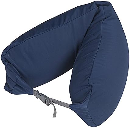 LBMUJI 【Counter Genuine】 MUJINeck Pillow Neck Pillow for Airplane Travel Neck Pillow for car Sofa Pillow U-Pillow (Specifications 16x67cm, Lycra Navy)