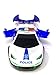 JOYSAE Electric Automatic Deformation Lifting 360 Degree Rotating Speed car Light Music Universal Wheel Police Car with LED and Sound Effects by, 8.5” Battery Operated Toy