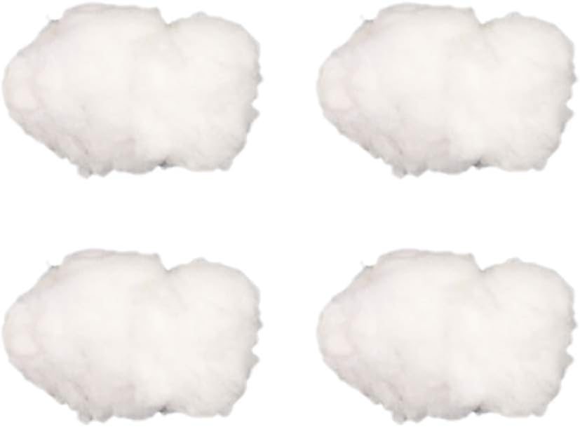 NUOBESTY 4pcs Artificial Cloud Decorative Hanging Cloud Ornament DIY 3D Cotton Cloud Props for Wedding Party Supplies Gifts (15cm)