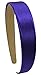 Funny Girl Designs 1 Inch Wide Satin Headband (Deep Purple)