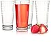 Circleware Windowpane Huge Set of 10 Tall Heavy Base Highball Glasses, 15.75 oz. Glassware Tumbler Drink Cups for Water, Juice, Beer Beverages