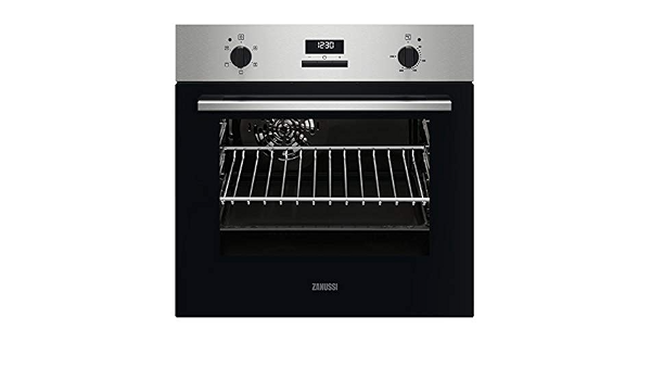 Zanussi ZOHNC2X1 Horno eléctrico 57 L 1875 W Negro, Acero inoxidable A :  187.55: Amazon.es: Grandes electrodomésticos