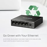 MERCUSYS MS105GS 5 Port Gigabit Ethernet Switch Metal Case Desktop Wall Mount view 10