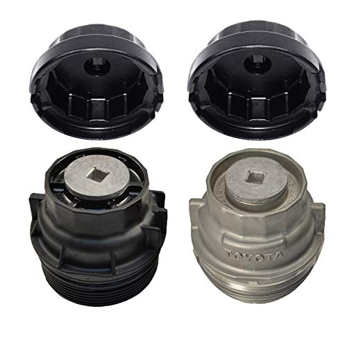 Ibetter Oil Filter Wrench for Toyota Lexus Scion Avalon Rav4 with 2.5L to 5.7L Engines, Oil Filter Drain Tool to Change Oil, Oil Filter Socket Wrench Kit for Camry, RAV4, Highlander, Sienna, Tundra