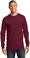 Port & Company Men's Tall Long Sleeve Essential T Shirt LT Cardinal