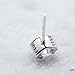 T400 925 Sterling Silver Post Stud Earrings Setwith Cubic Zirconia Gift for Women Men 5 6 7 8 mm (4 Pairs)