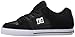 DC Men's Pure Casual Low Top Skate Shoe, Black/Black/White, 11 D D US