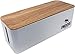 DMoose Cable Management Box Organizer for Cords, Power Strips or Surge Protectors, Hide Loose Wires Behind TVs, Home Office Computers, Office Desks, Entertainment Centers primary