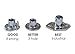 Escape Climbing 100 Pack Screw-In T-Nuts | Durable Steel Hardware for Rock Climbing Holds | Easy Installation with Screws Included