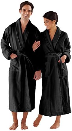 Boca Terry Womens Robe - 100% Cotton Shawl Collar Velour Bathrobe for Women
