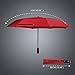 Balios Prestige Travel Umbrella, Real Wood Handle, Auto Open & Close, Vented Windproof Double Canopy, Designed in UK