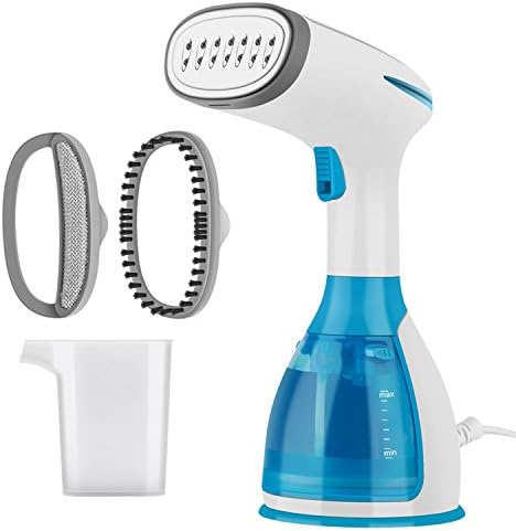 ECKETE Garment Steamer Handheld Fabric Steamer, Fast Heat Wrinkle Iron Steamer with Removable 280ml Water Tank Anti-Leakage Vertical And Horizontal Clothes Steamer Portable For Home Travel Vacation