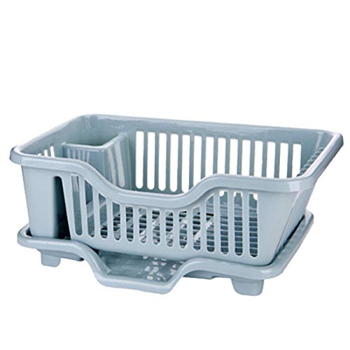 HMANE Draining Rack Dish Bowls Drying Storage Shelf Tableware Storage Rack Drain Holder Kitchen Utensils Organizer Holder Plastic - (Blue)