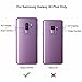Hocase Galaxy S9 Plus Case w/Unique Floral Design, Sturdy 3-Piece Heavy Duty Shockproof Protection Hard Armor Cover Rubber Protective Case for Samsung Galaxy S9 Plus - Royal Purple/White Flowers